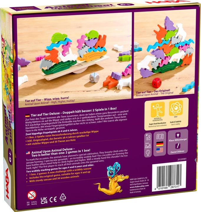 Actual product image Haba Tier auf Tier Deluxe (German, English)