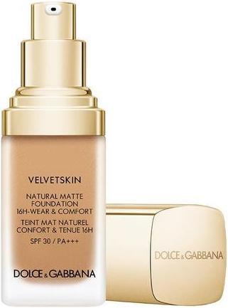 Actual product image Dolce & Gabbana Dolce&Gabbana Velvetskin Natural Matte Foundation - CINNAMON 355, SPF 30, 30 ml (SPF 30, CINNAMON 355)