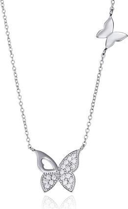 Viceroy Beautiful Silver Bow Tie Necklace Popular 71053C000-30 (L)