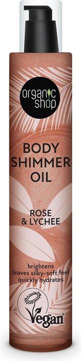 Image du produit Organic Shop Huile scintillante pour le corps Rose & Lychee 100ml (Huile pour le corps, 100 ml)