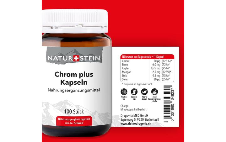 Actual product image Naturstein Chrom plus Kaps (1 Piece, Capsules, 154 g)