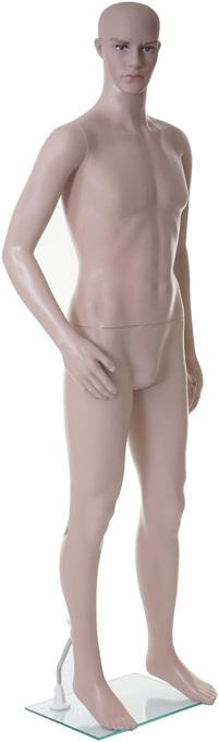 Produktbild Swisshandel24 Schaufensterpuppe, männlich Mann Schaufensterfigur Puppe Mannequin Schneiderpuppe, lebensgross beweg