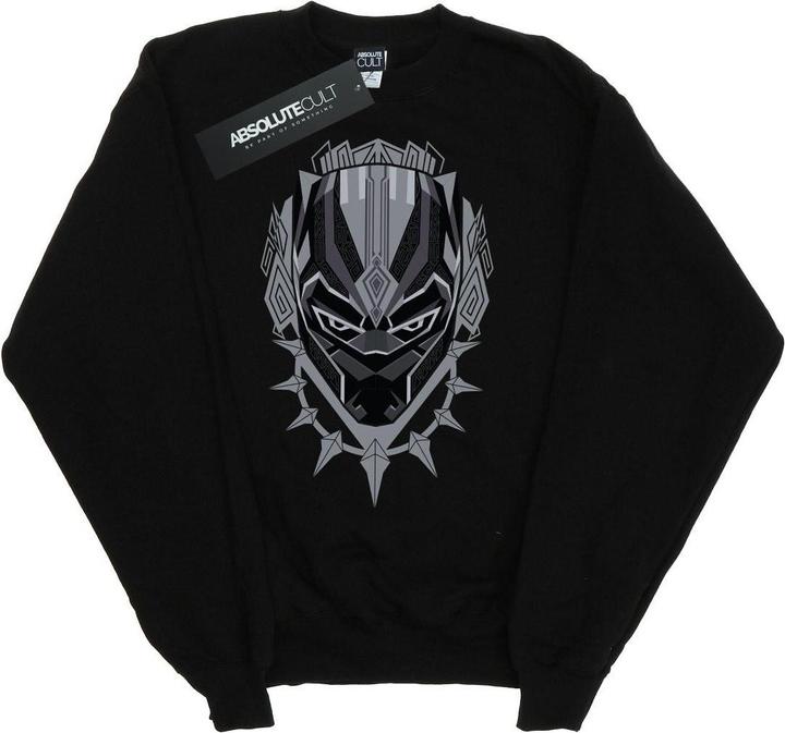 Black Panther Head Sweatshirt Jungen