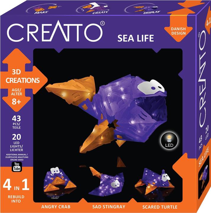 Produktbild Kosmos Bastelset Creatto – Sea Life 4 in 1 (43 Teile)