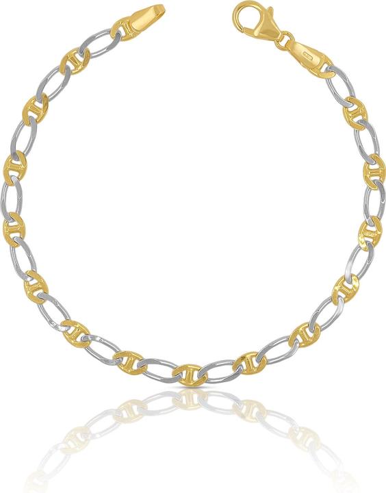 Muau Fantasie (19 cm, Gelbgold, Weissgold (18K 750/Gold - poliert ))