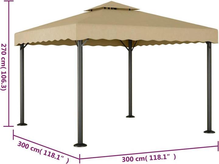 Produktbild VidaXL Ellena (300 cm, 300 cm)
