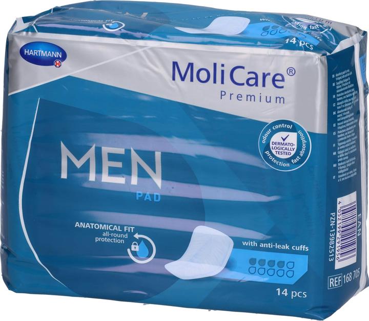 MoliCare Men Pad 4 Inkontinenz Einlage (14 x, M)