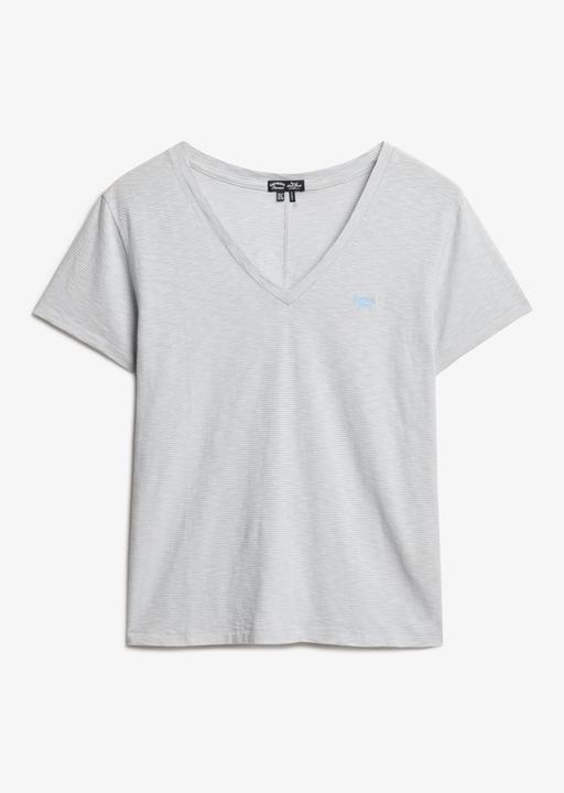 Immagine prodotto Superdry Strukturiertes T-Shirt mit V-Ausschnitt und Stickerei (6)