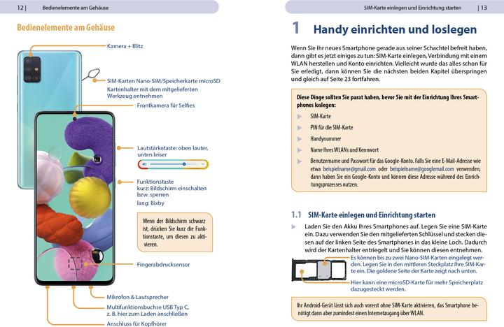 Produktbild Samsung Galaxy A51 - Für Einsteiger ohne Vorkenntnisse (Deutsch, Daniela Eichlseder, Anja Schmid, 2021)