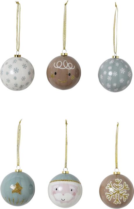 Produktbild Vertbaudet Nordische Weihnachtsbaumkugeln (6 -teilig)