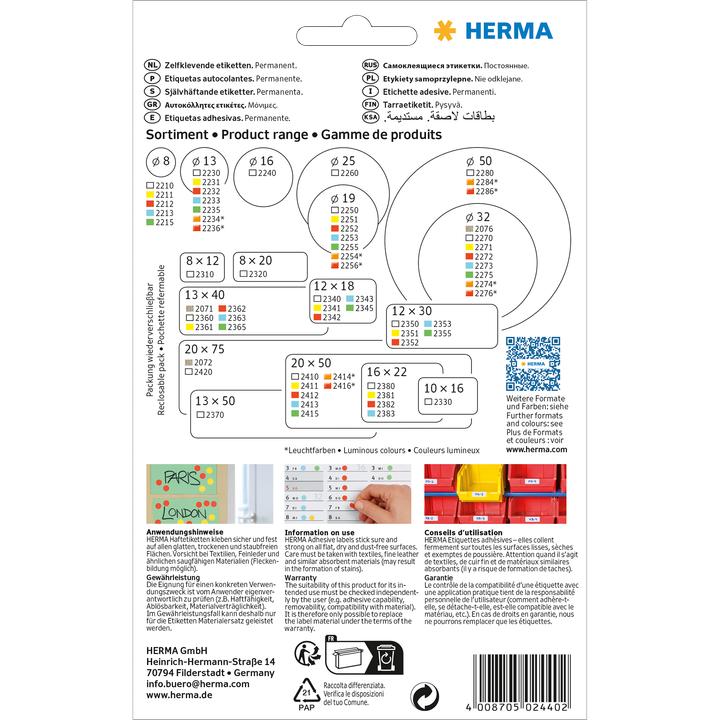 Actual product image HERMA Multipurpose labels