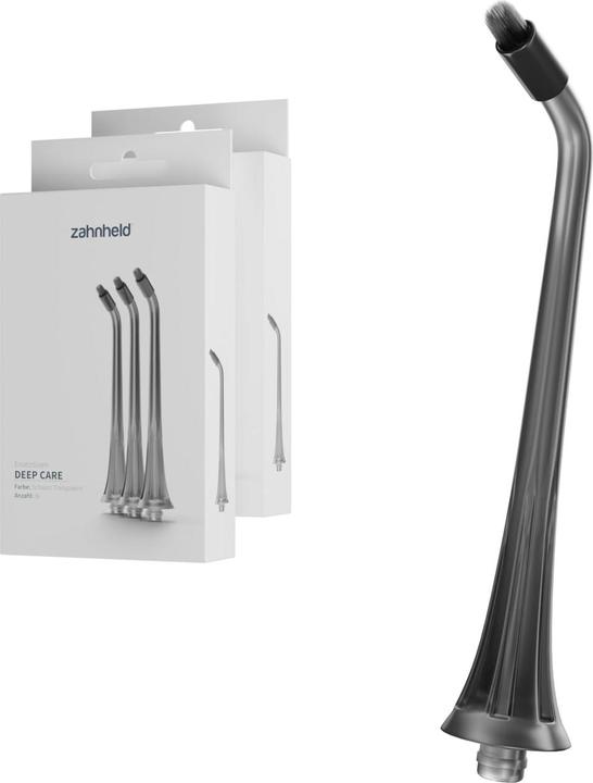 Zahnheld Ersatzdüse Deep Care 6x Schwarz (Mundduschenaufsätze)