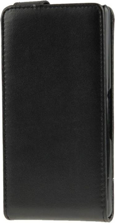 Produktbild König Design Handyhülle Schutzhülle Flip Handytasche für Sony Xperia E3 Schwarz (Sony Xperia E3)