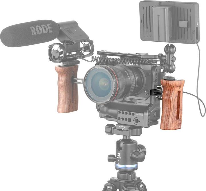 Actual product image SmallRig 2093B Universal wooden side handle (Grip)