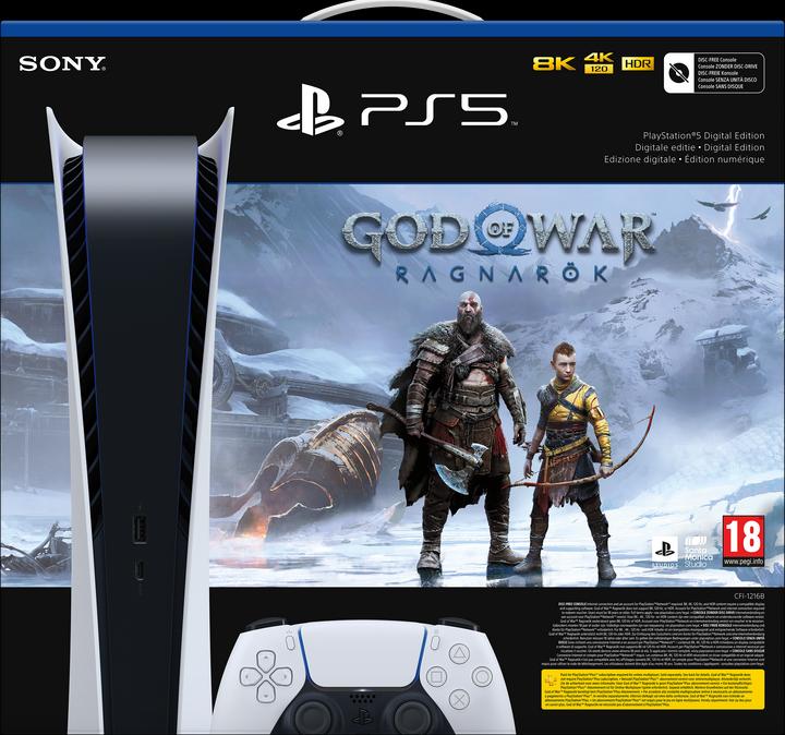 Immagine prodotto Sony Playstation 5 digitale - Pacchetto God of War Ragnarok