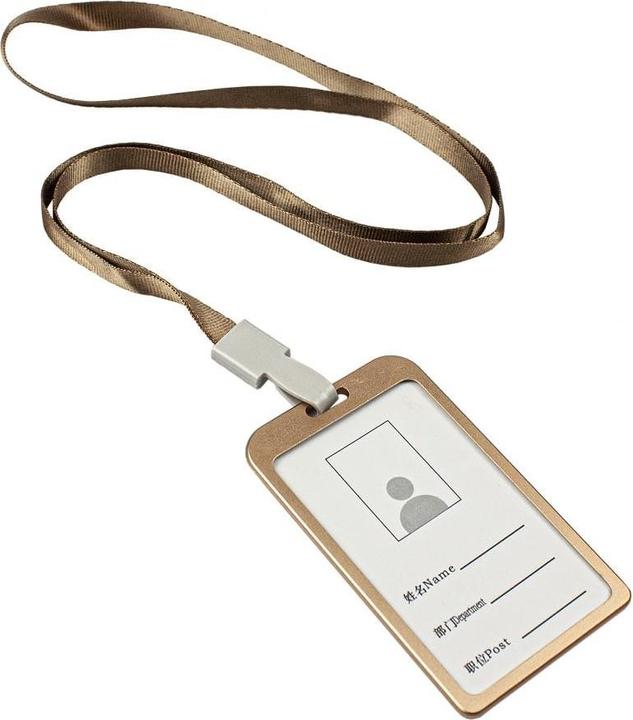 JTI Kartenhalter mit Riemen, Gold