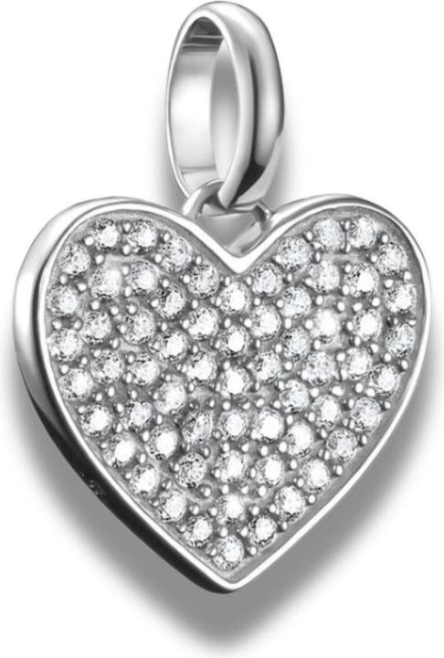Thomas Sabo Charm-Anhänger Pavé Herz Connect Silber (Silber 925)