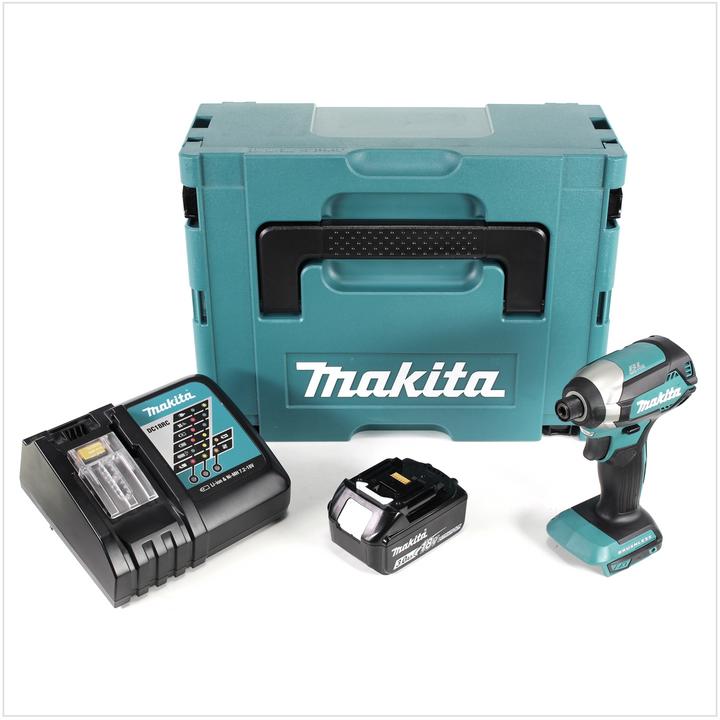 Image du produit Makita DTD 153 RF1J 18V Brushless Visseuse à choc sans fil + Boîter Makpac + 1x Batterie BL 1830 3,0 (Fonctionnement sur batterie)