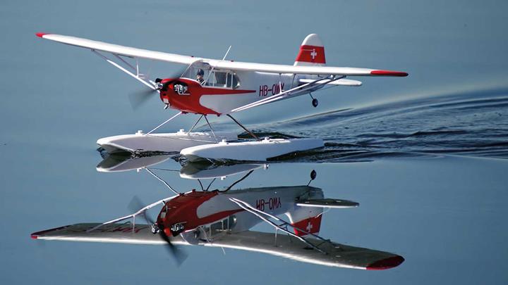 Immagine prodotto FMS piper j3 cub v4 pnp incl. galleggiante - 140 cm - combo incl. sistema giroscopico reflex