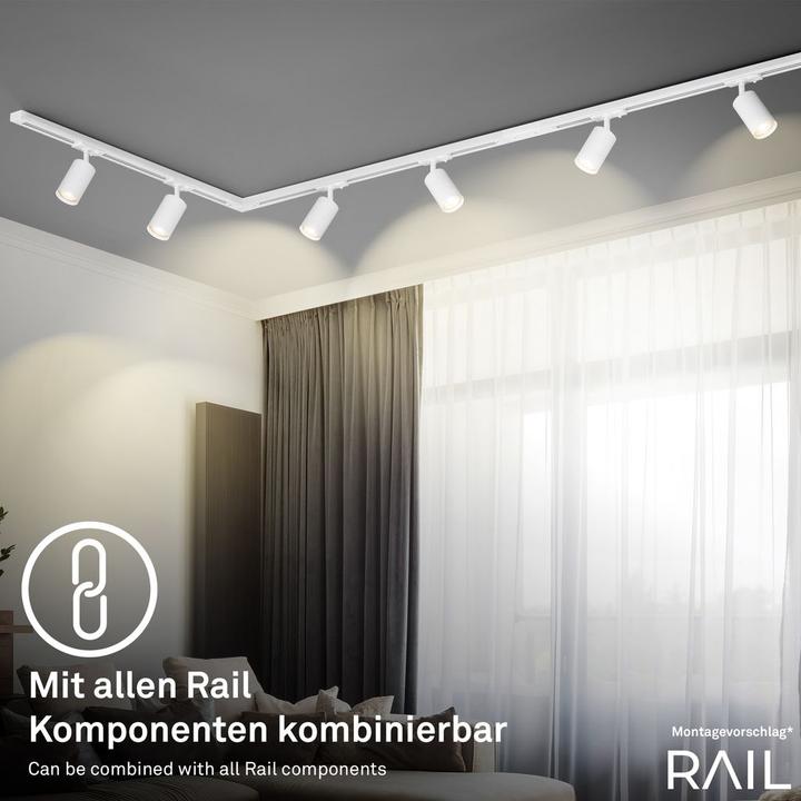 Produktbild Briloner HV-Stromschienensystem - LED Spot, Weiss, 1xGU10 exkl. Leuchtmittel