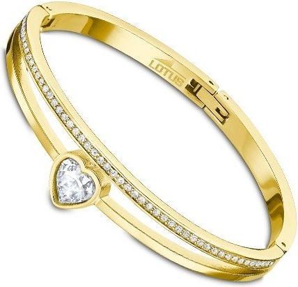 Produktbild Lotus Style - Solid gold-plated bracelet with heart Woman Basic LS2121-2 / 1 (L) (Edelstahl)