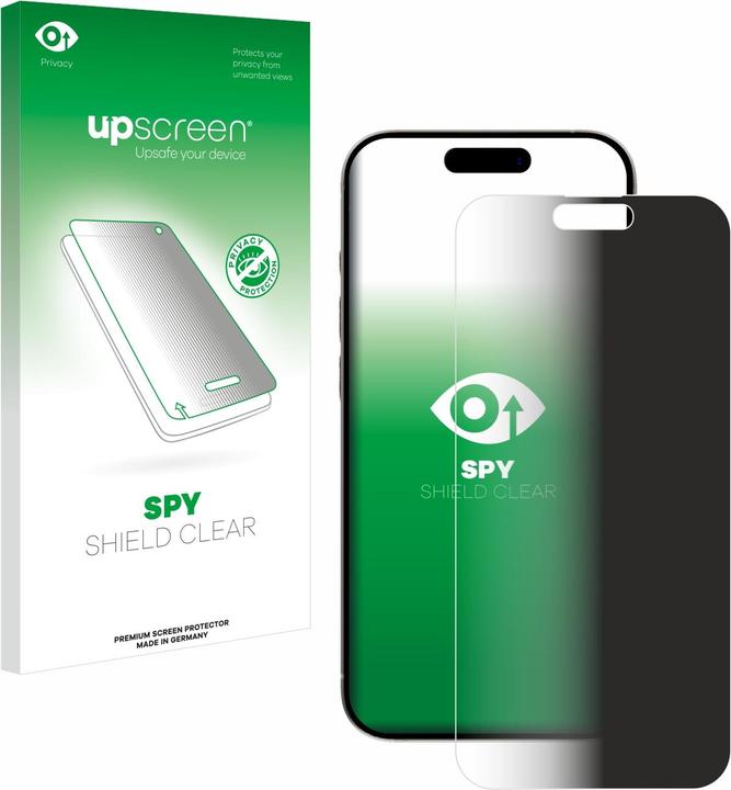 Immagine prodotto upscreen Spy Shield Pellicola Privacy (1 Pezzo/i, Apple iPhone 15 Pro Max)