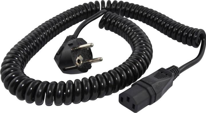 HAWA R6503 Kaltgeräte Anschlusskabel Schwarz 2.3 m Spiralkabel (2.30 m)