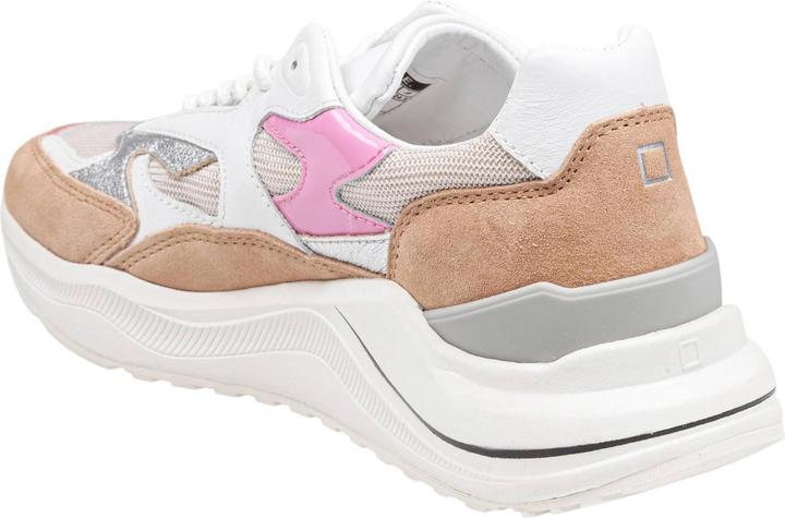 Immagine prodotto D.a.t.e. D.a.t.e fuga sport sneakers in leather and fabric color ivory/pink (37)