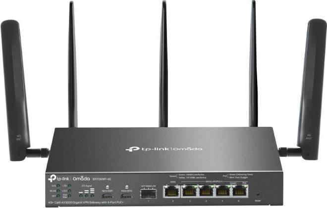 Produktbild TP-Link Omada 4G+ Cat6 AX3000 Gigabit VPN Gateway mit 4-Port PoE+