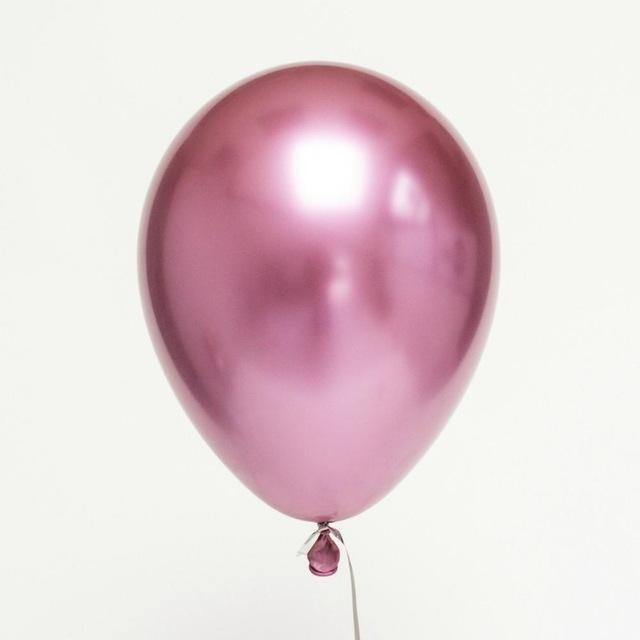 Produktbild Ueli Express 50 STK Metall Glanz Optik Latex Ballon 30cm Pink (1 x)