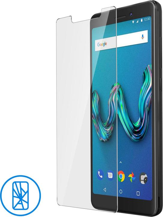 Actual product image Avizar Crystal clear film, glass screen protector (1 Piece, Wiko Tommy 3)