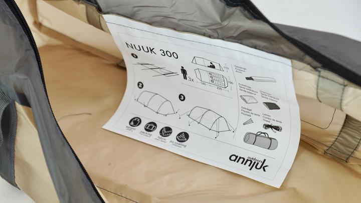 Image du produit Annjuk Nuuk 300 (Tente tunnel, 3.25 kg, 3 personnes)