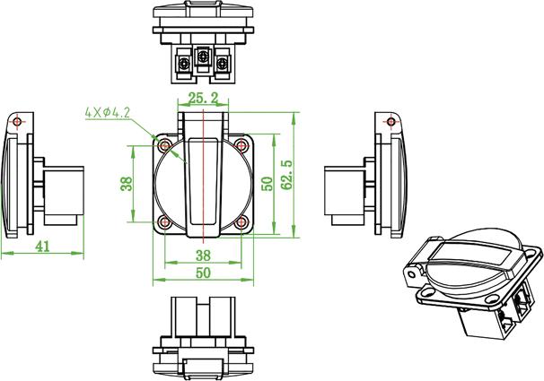 Actual product image Steffen Built-in socket