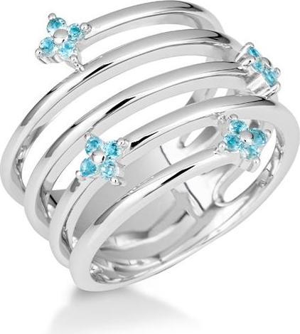 Breuning RING - ED.TOP.DUNKEL (SWISS BLUE) (55, 585/14 K Gold)