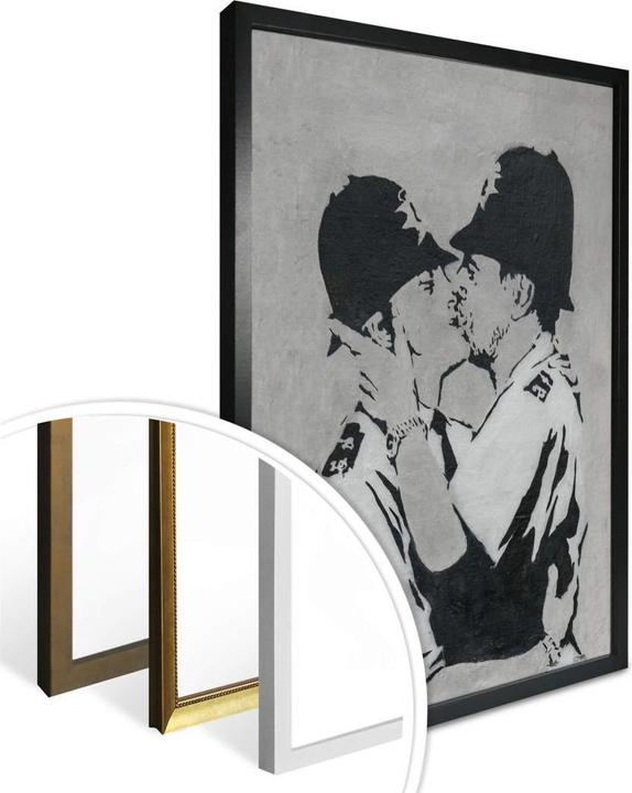 Produktbild Trenddeko Kissing Policemen (50 x 60 cm)