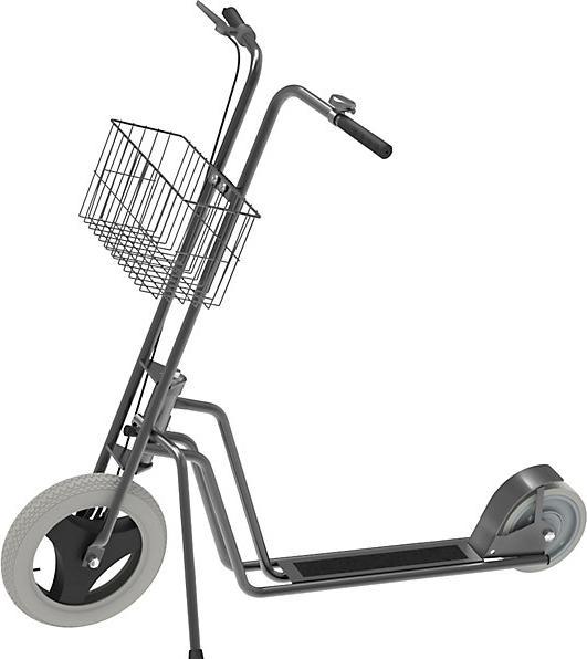 Actual product image Kongamek Scooter with basket Räder unplattbar