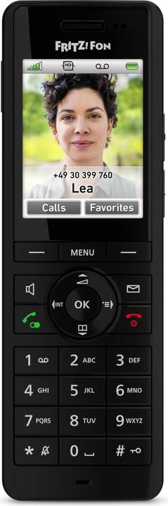 Image du produit AVM FRITZ!Fon 20003009, Téléphone DECT, Combiné sans fil, Haut-parleur, 100 entrées, Identification de l
