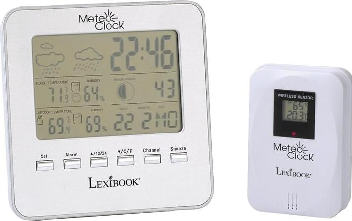 Actual product image Lexibook MeteoClock Weather Station Silver