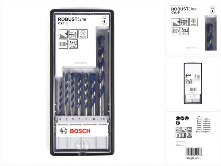 Productafbeelding Bosch Professional Zubehör Hardmetalen betondraaiboor (4,0-10 mm)