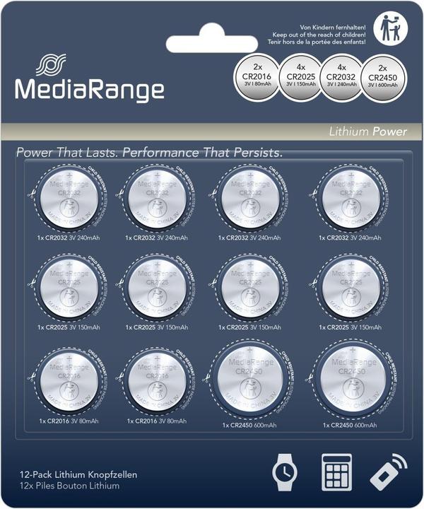 Actual product image MediaRange Lithium Coin Cells (1 pcs., CR2025, 75 mAh)