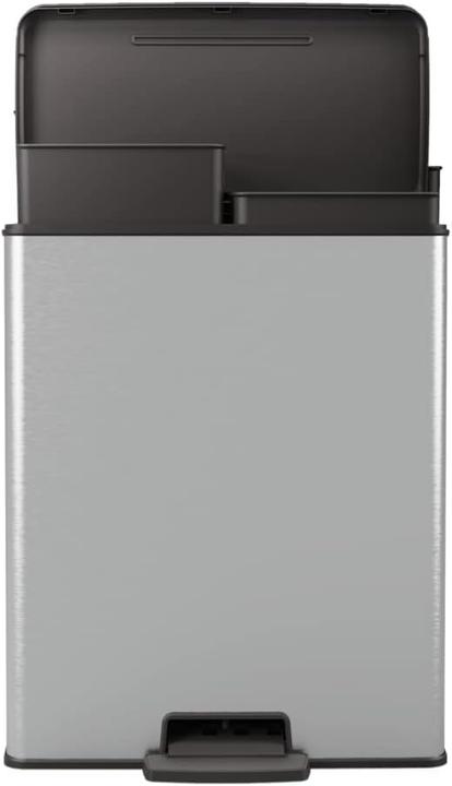 Actual product image Curver Deco bin slim 254619 Waste bin 52 l (W x H x D) 486 x 615 x 284 mm Silbe (52 l)