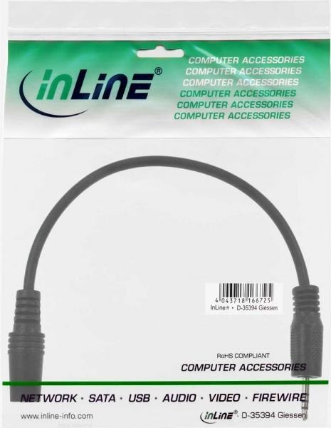 Image du produit InLine 2,5 mm - 3,5 mm (2 m, 2,5 mm, Jack 3,5 mm (AUX))