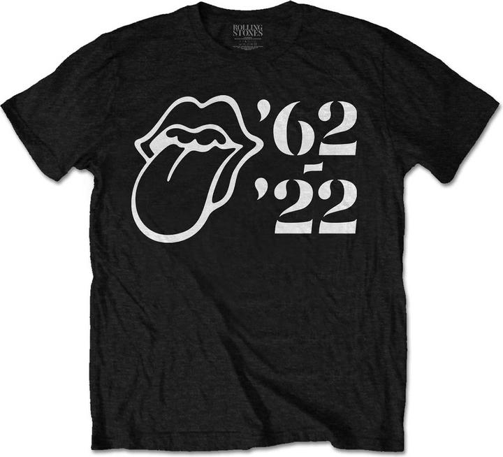 The Rolling Stones Unisex Adult Sixty '62 - '22 Outline Cotton T-Shirt