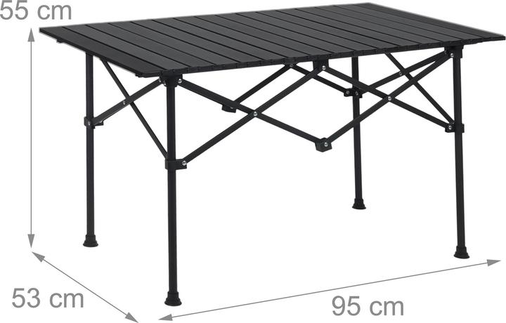 Actual product image Relaxdays Faltbarer Campingtisch aus Stahl