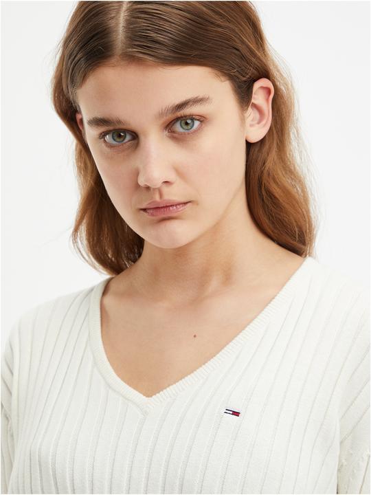 Produktbild Tommy Hilfiger TJW Reg Rib Pullover mit V-Ausschnitt (S)