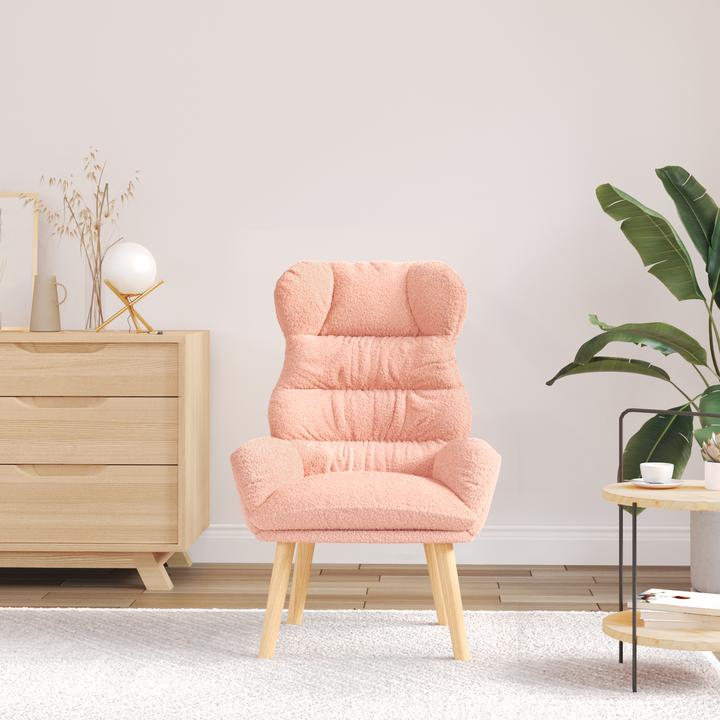 Produktbild VidaXL Relaxsessel Rosa Wollähnlicher Stoff