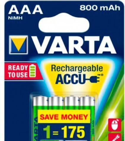 Image du produit Varta Recharger Accu Power (4 pcs, AAA, 800 mAh)