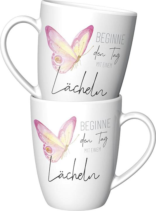 Actual product image La Vida Coffee mug 'Start the day with a smile'. (250 ml, 1 x)