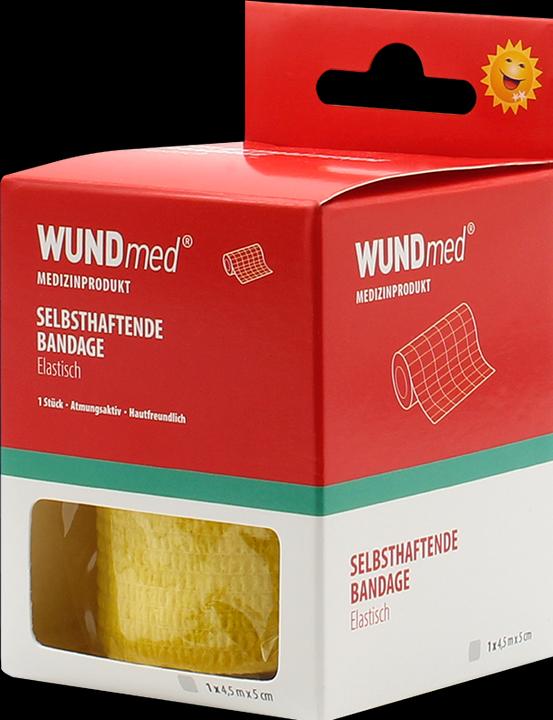 Actual product image Wundmed Selbsthaftende Bandage 4 m x 5 cm Gelb