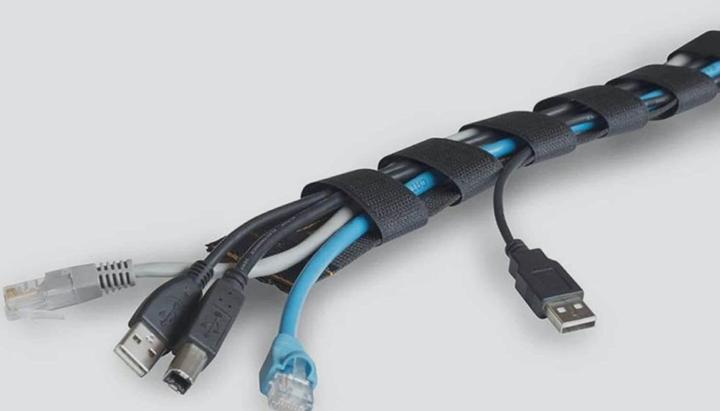 Produktbild Lanco Flexibler Kabelkanal L-Form 100cm Klettverschlüsse (Kabelkanal, 100 cm)
